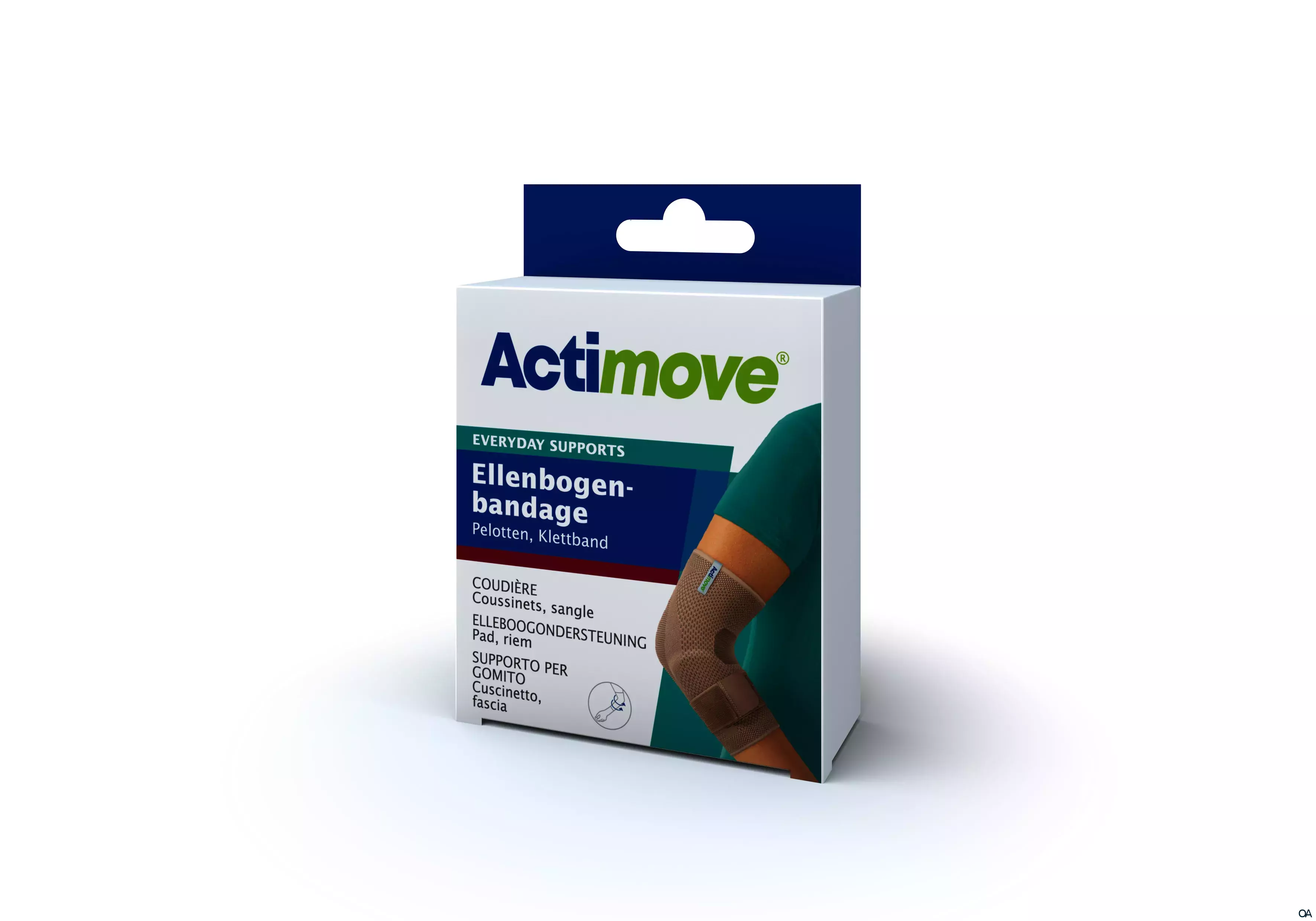 Actimove® Everyday Supports Ellenbogenbandage Pelotten, Klebeband Größe L