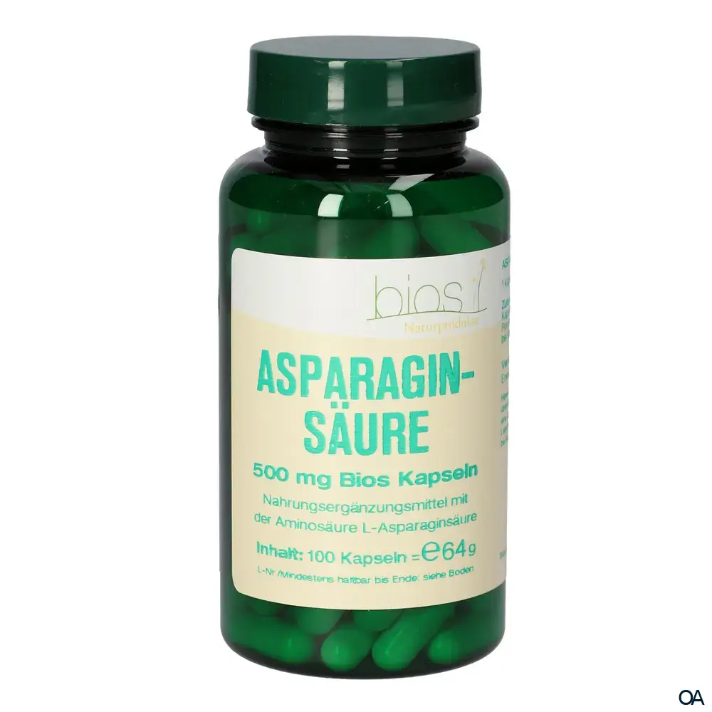 Bios Asparaginsäure 500 mg Kapseln Bios Asparaginsäure 500 mg Kapseln
