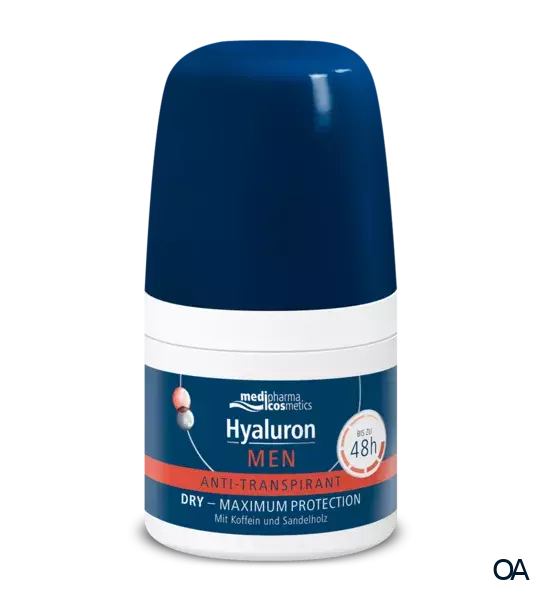 medipharma cosmetics Hyaluron Men Anti-Transpirant Roll-On medipharma cosmetics Hyaluron Men Anti-Transpirant Roll-On