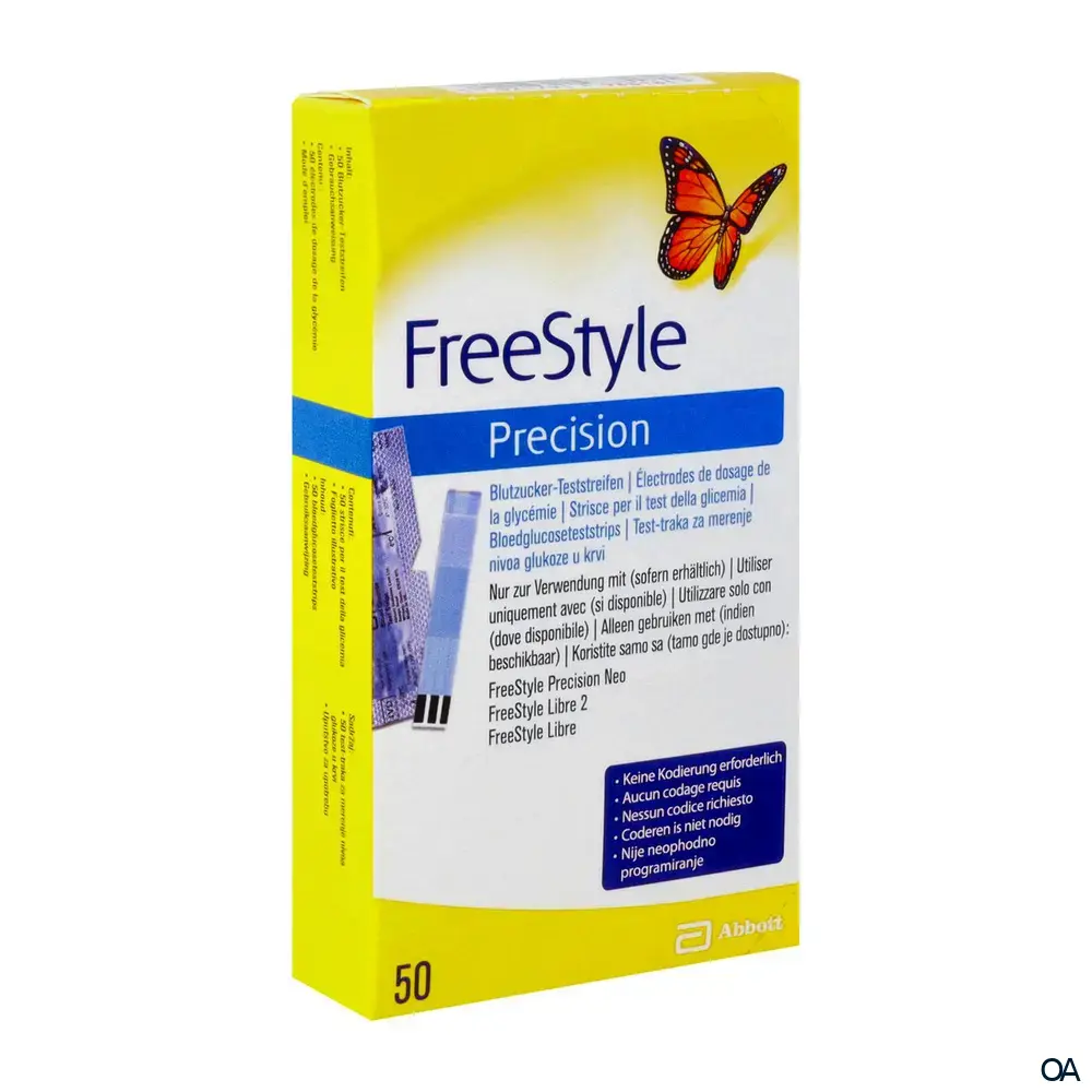 Abbott FreeStyle Precision Blutzucker-Teststreifen Abbott FreeStyle Precision Blutzucker-Teststreifen