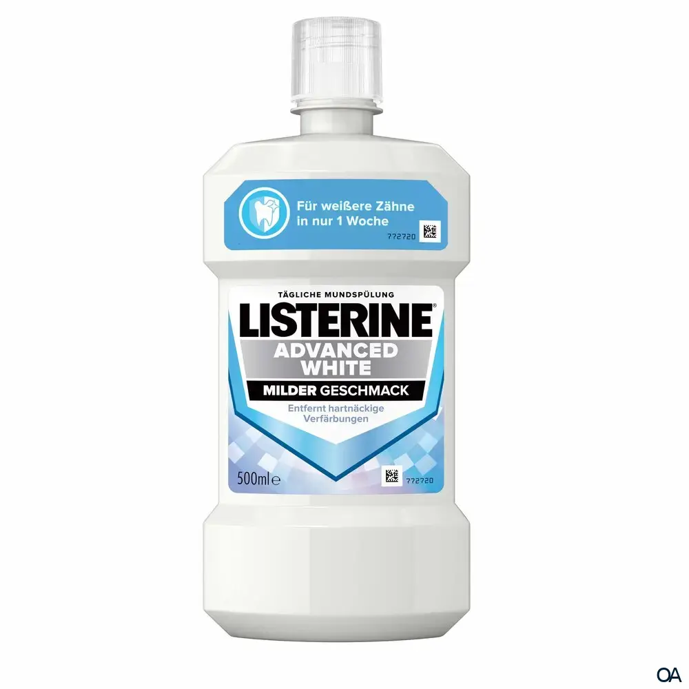 Listerine Mundspülung Advanced White Milder Geschmack