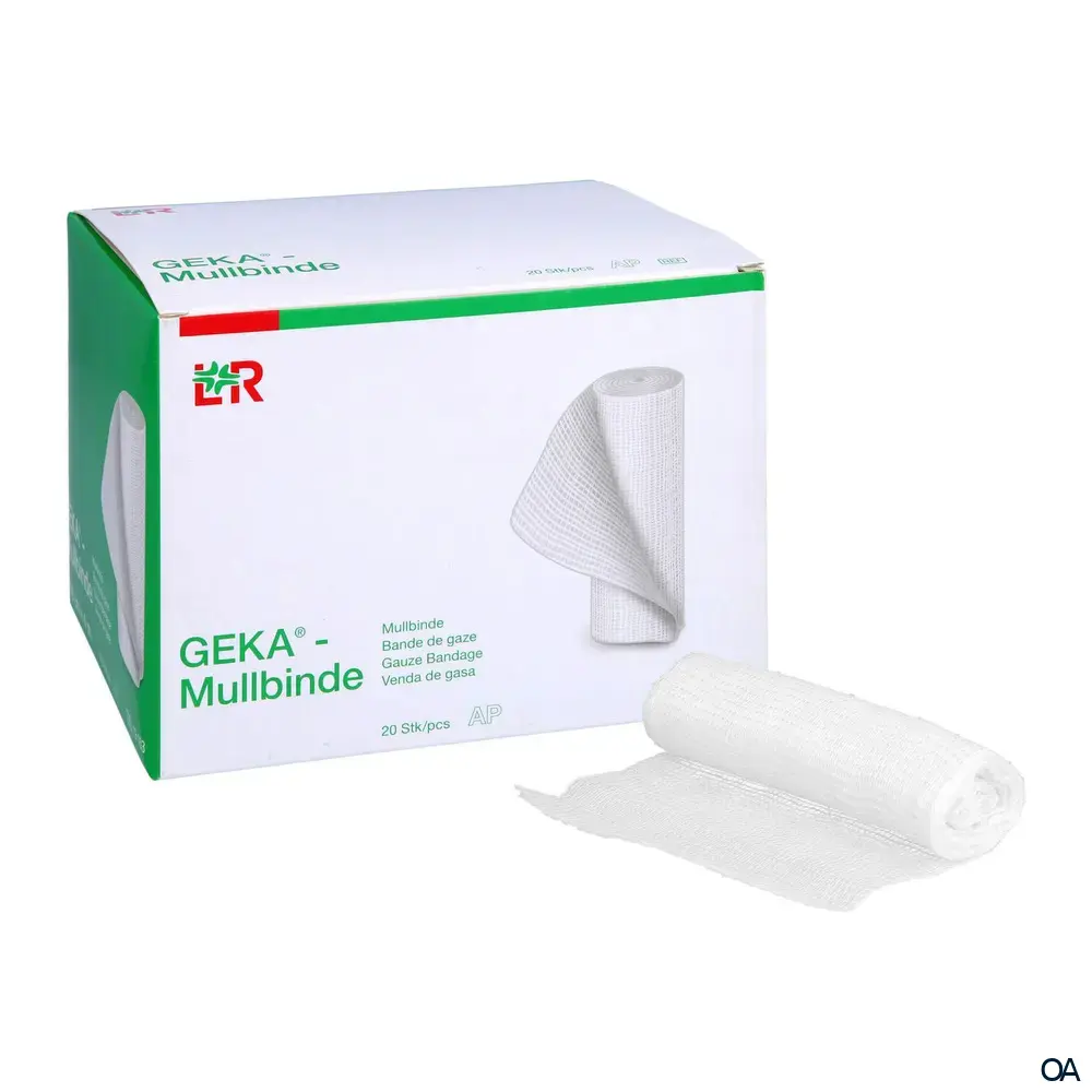 Geka® Mullbinden Starre Fixierbinden, lose, unsteril, 6 cm x 4 m