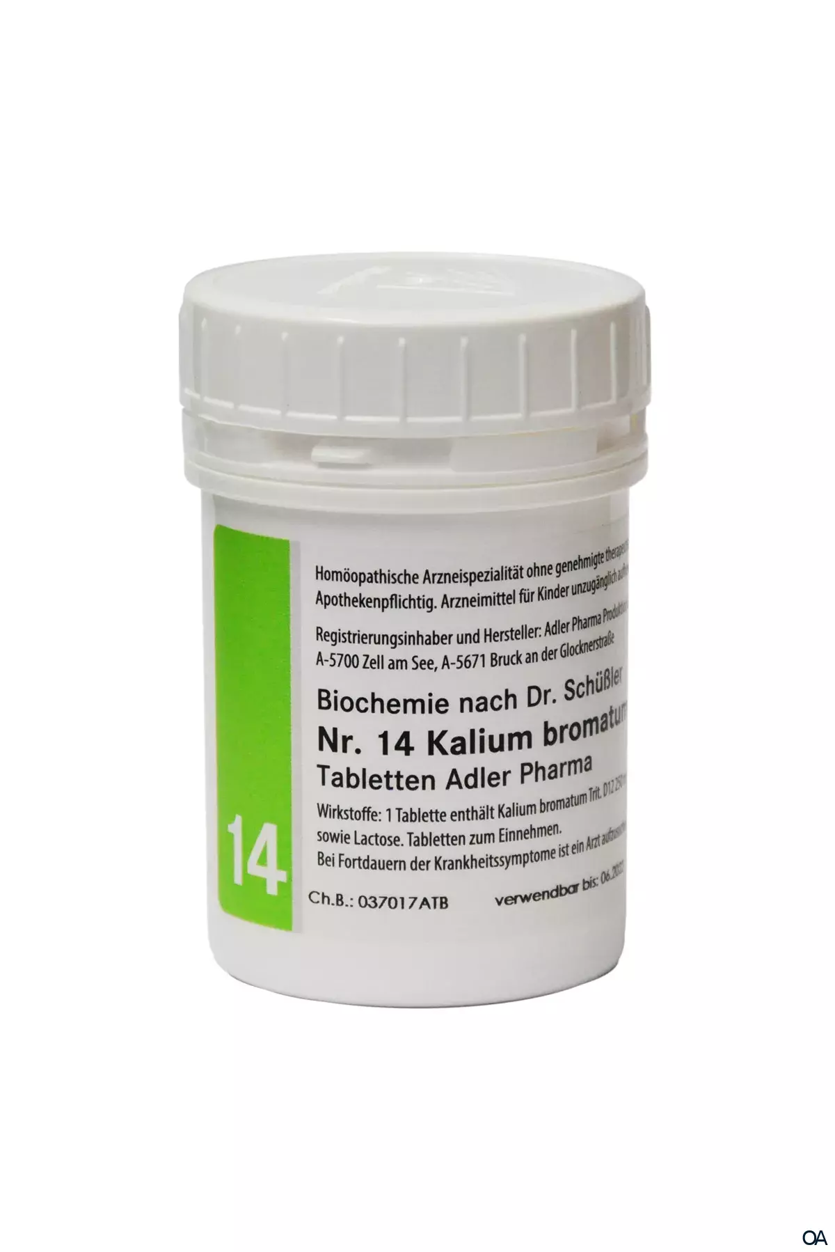 Schüßler Salz Adler Nr. 14 Kalium bromatum D12 Tabletten