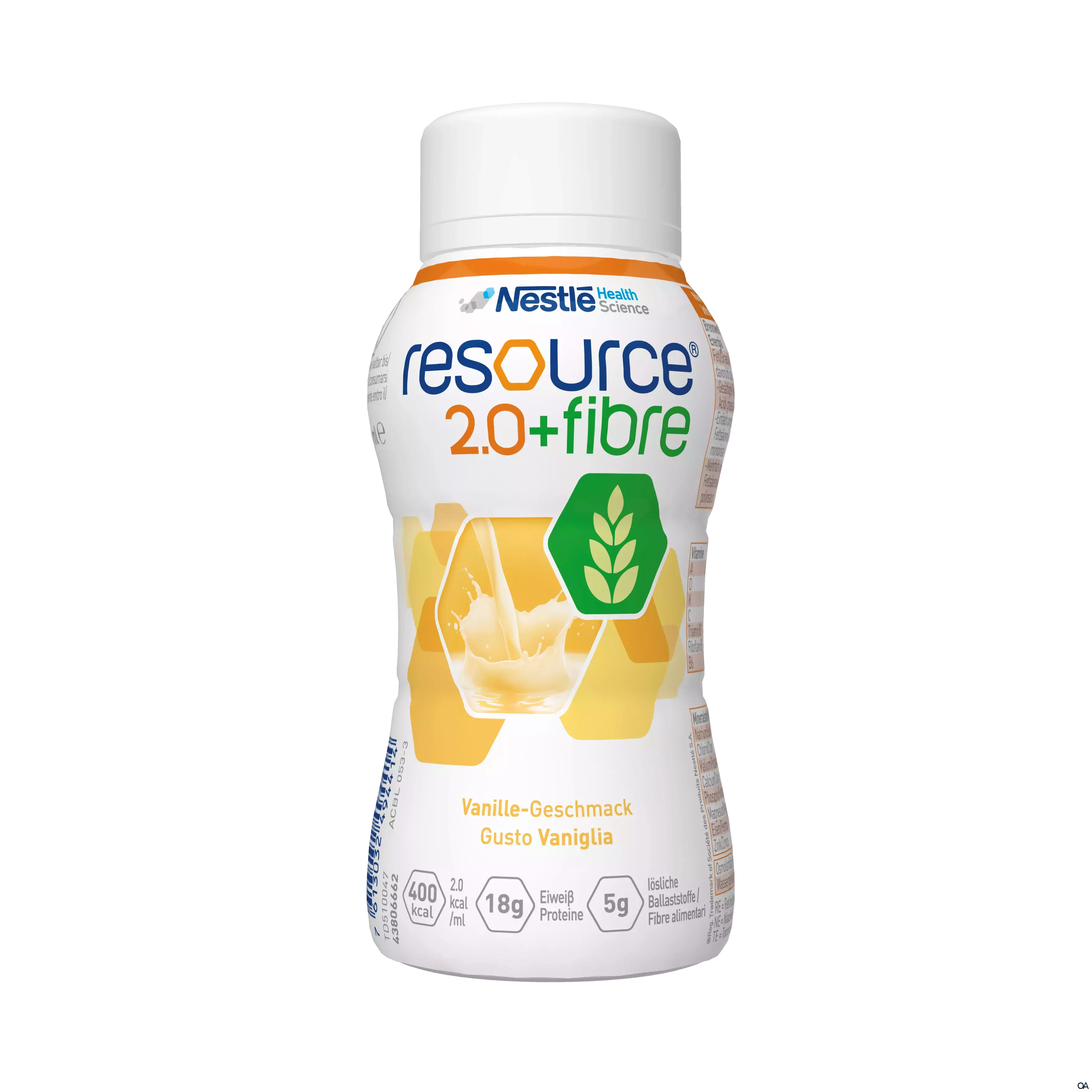 Resource® 2.0 + fibre Vanille 4x200ml
