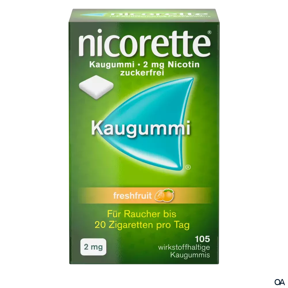 Nicorette® Freshfruit 2 mg - Kaugummi zur Raucherentwöhnung Nicorette® Freshfruit 2 mg - Kaugummi zur Raucherentwöhnung