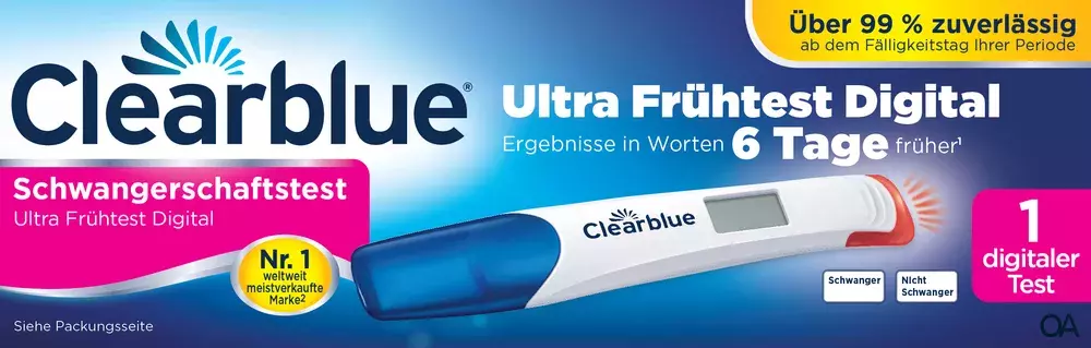 Clearblue Schwangerschaftstests Ultra Frühtest Digital Clearblue Schwangerschaftstests Ultra Frühtest Digital