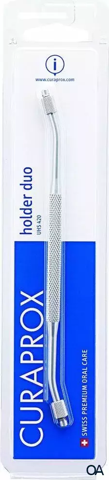 Curaprox Halter UHS 420 Holder Duo Silber Curaprox Halter UHS 420 Holder Duo Silber