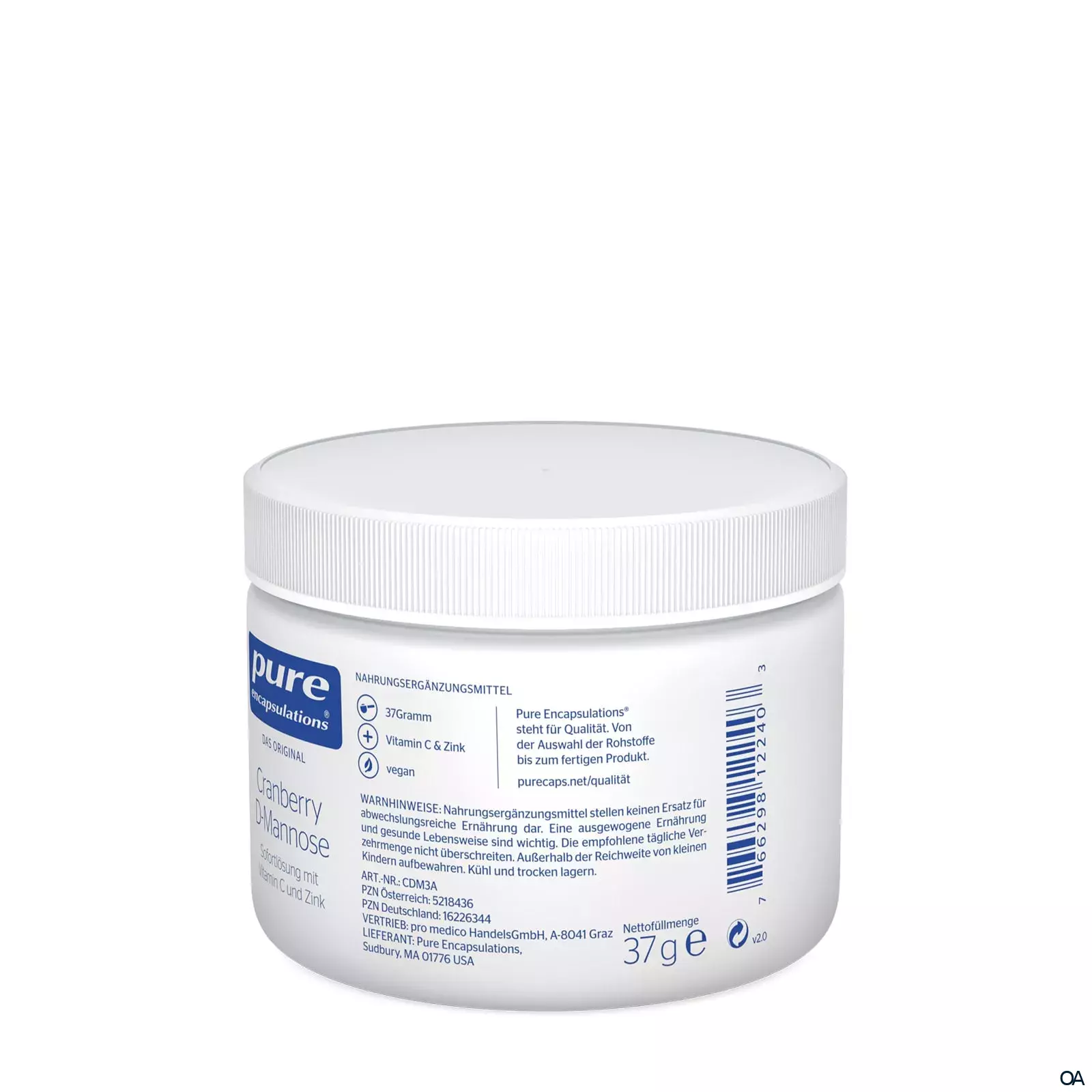 pure encapsulations® Cranberry D-Mannose