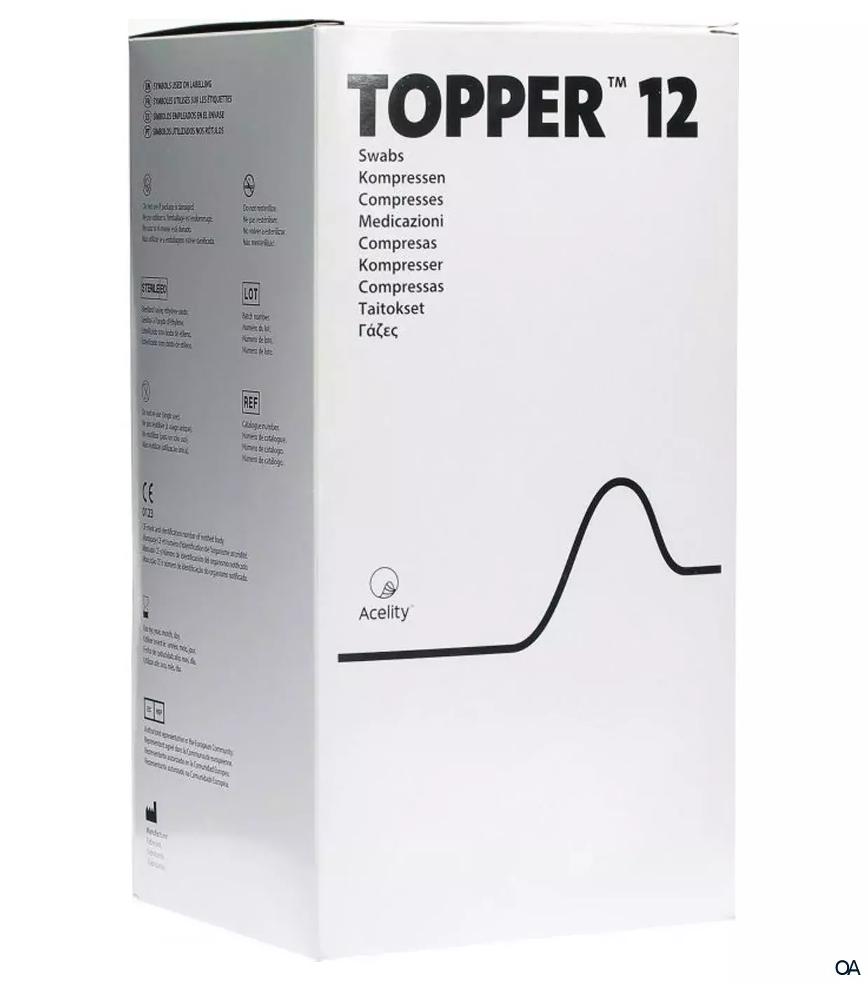 3M Topper 12 unsterile Kompressen 10 x 20 cm 3M Topper 12 unsterile Kompressen 10 x 20 cm