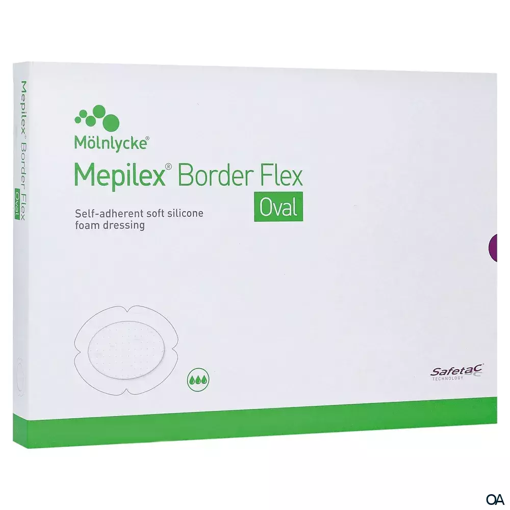 Mepilex® Border Flex Oval Schaumverband 13 x 16 cm