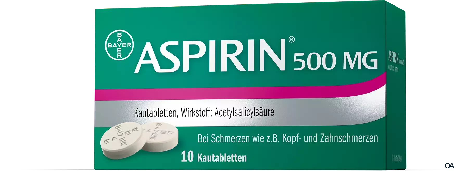 Aspirin® 500 mg Kautabletten Aspirin® 500 mg Kautabletten