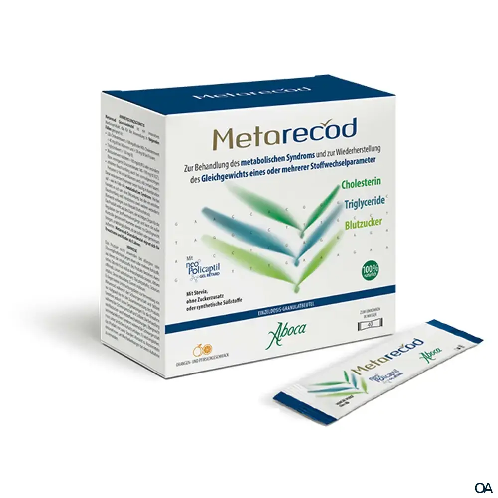 Aboca Metarecod Einzeldosis-Granulatbeutel zum Einrühren in Wasser Aboca Metarecod Einzeldosis-Granulatbeutel zum Einrühren in Wasser