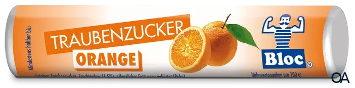 Bloc® Traubenzucker Orange Rolle Bloc® Traubenzucker Orange Rolle