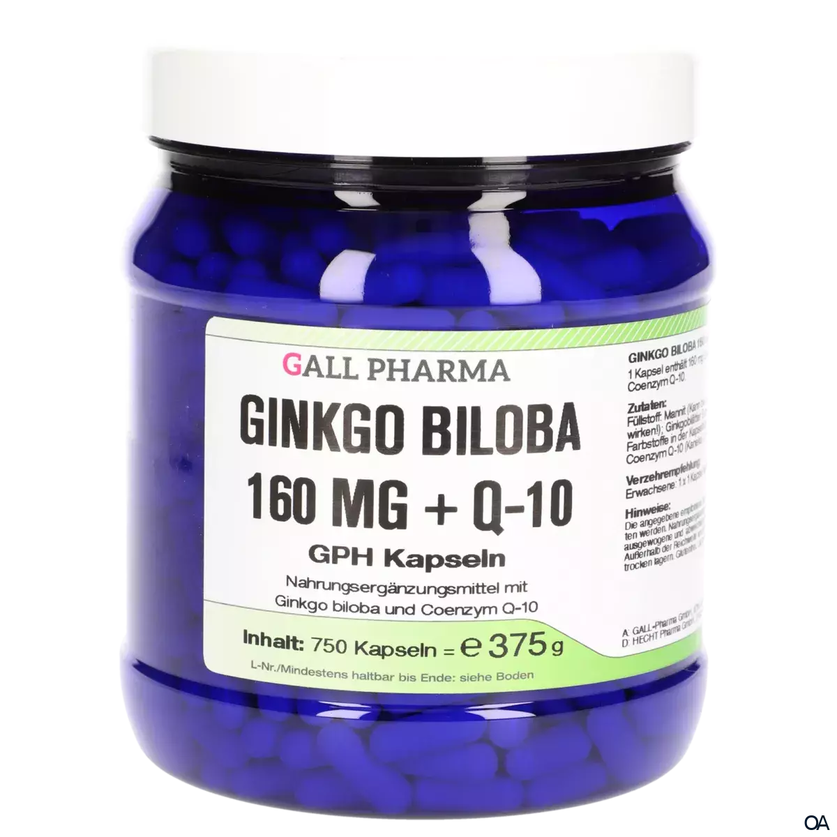 Gall Pharma Ginkgo Biloba 160 mg + Q10 Kapseln Gall Pharma Ginkgo Biloba 160 mg + Q10 Kapseln