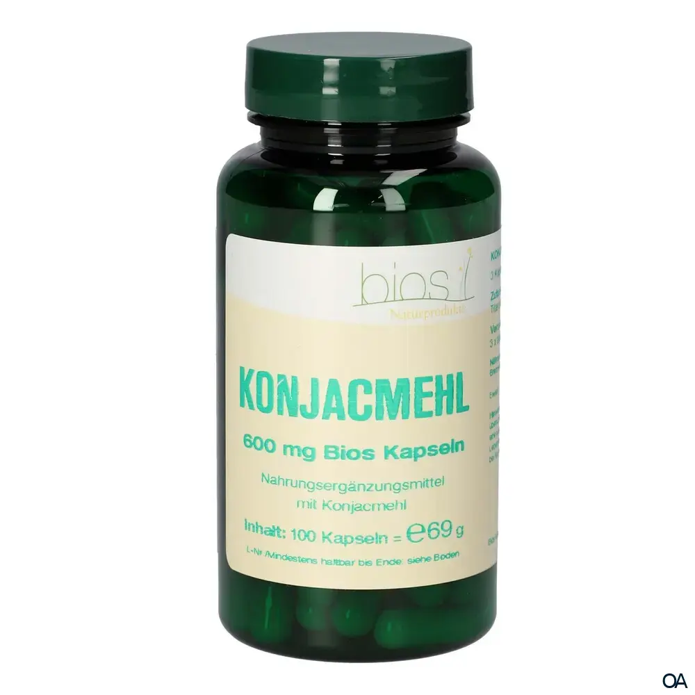 Bios Konjacmehl 600 mg Kapseln