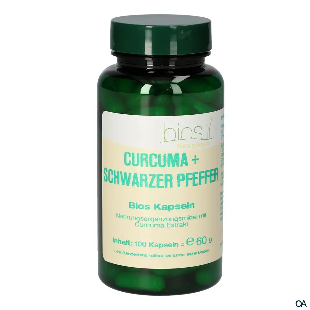 Bios Curcuma + Schwarzer Pfeffer Kapseln