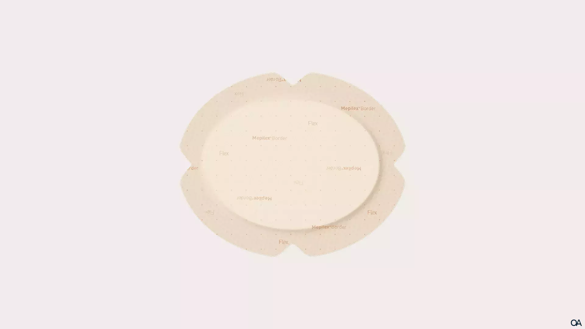 Mepilex® Border Flex Oval Schaumverband 13 x 16 cm