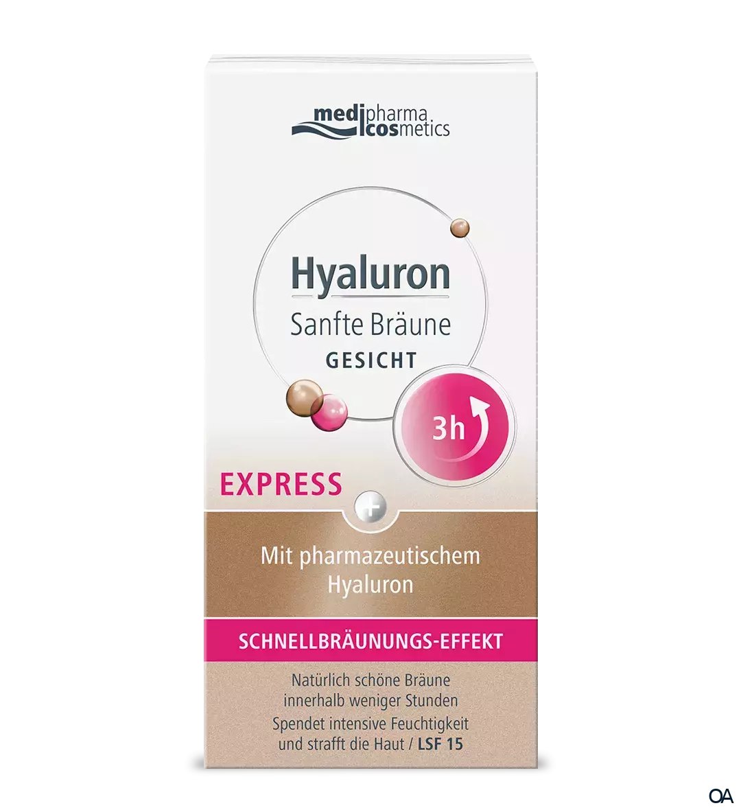 medipharma cosmetics Hyaluron Sanfte Bräune Express Gesicht