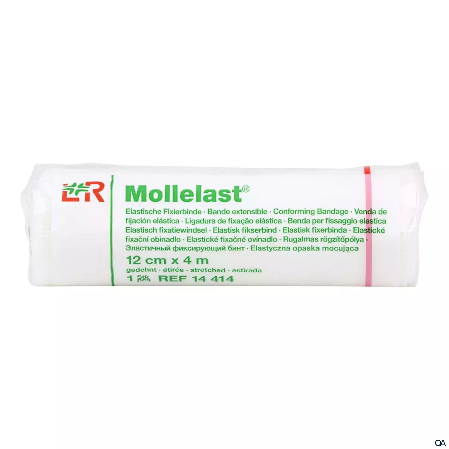 Mollelast® Elastische Fixierbinde, einzeln eingesiegelt, 12 cm x 4 m Mollelast® Elastische Fixierbinde, einzeln eingesiegelt, 12 cm x 4 m