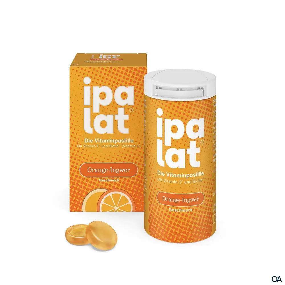 ipalat® Die Vitaminpastille Orange-Ingwer