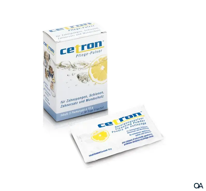 Cetron® Reinigungspulver für Zahnspangen 5 x 15 g
