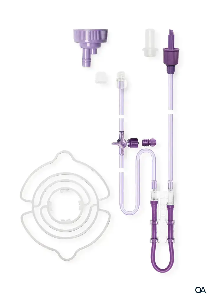 Flocare® Infinity™ Flaschen/Pack Überleitgerät ohne Tropfkammer