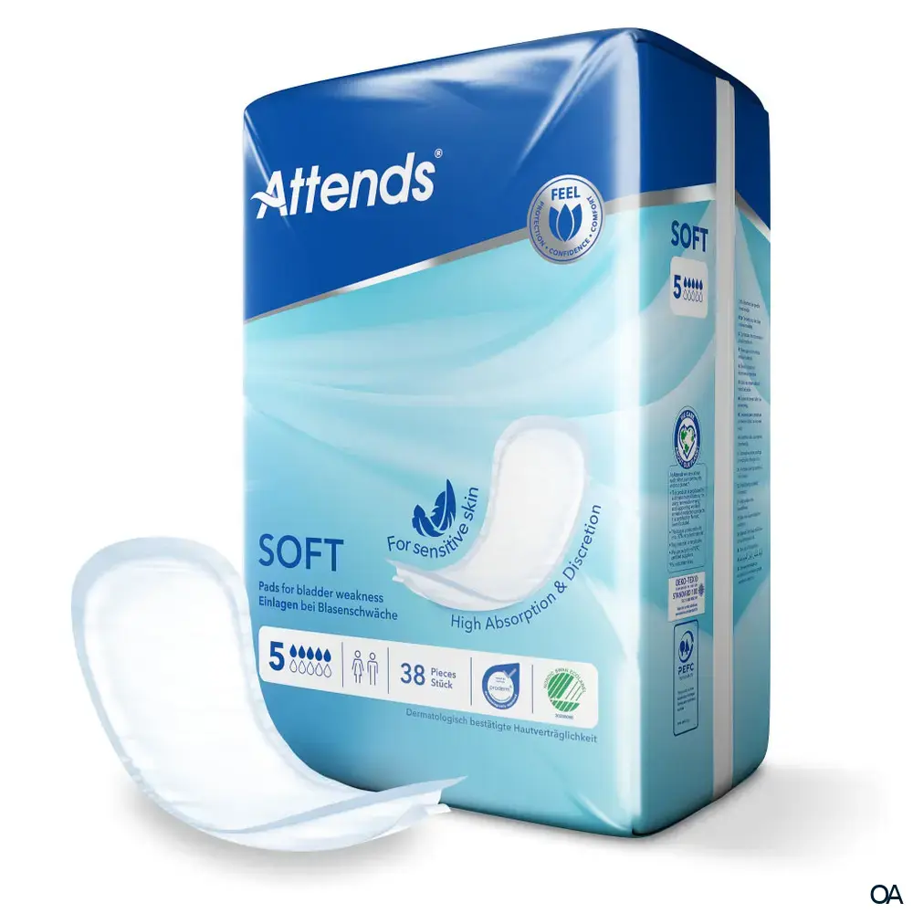 Attends Soft 5 Inkontinenzeinlagen bei Blasenschwäche