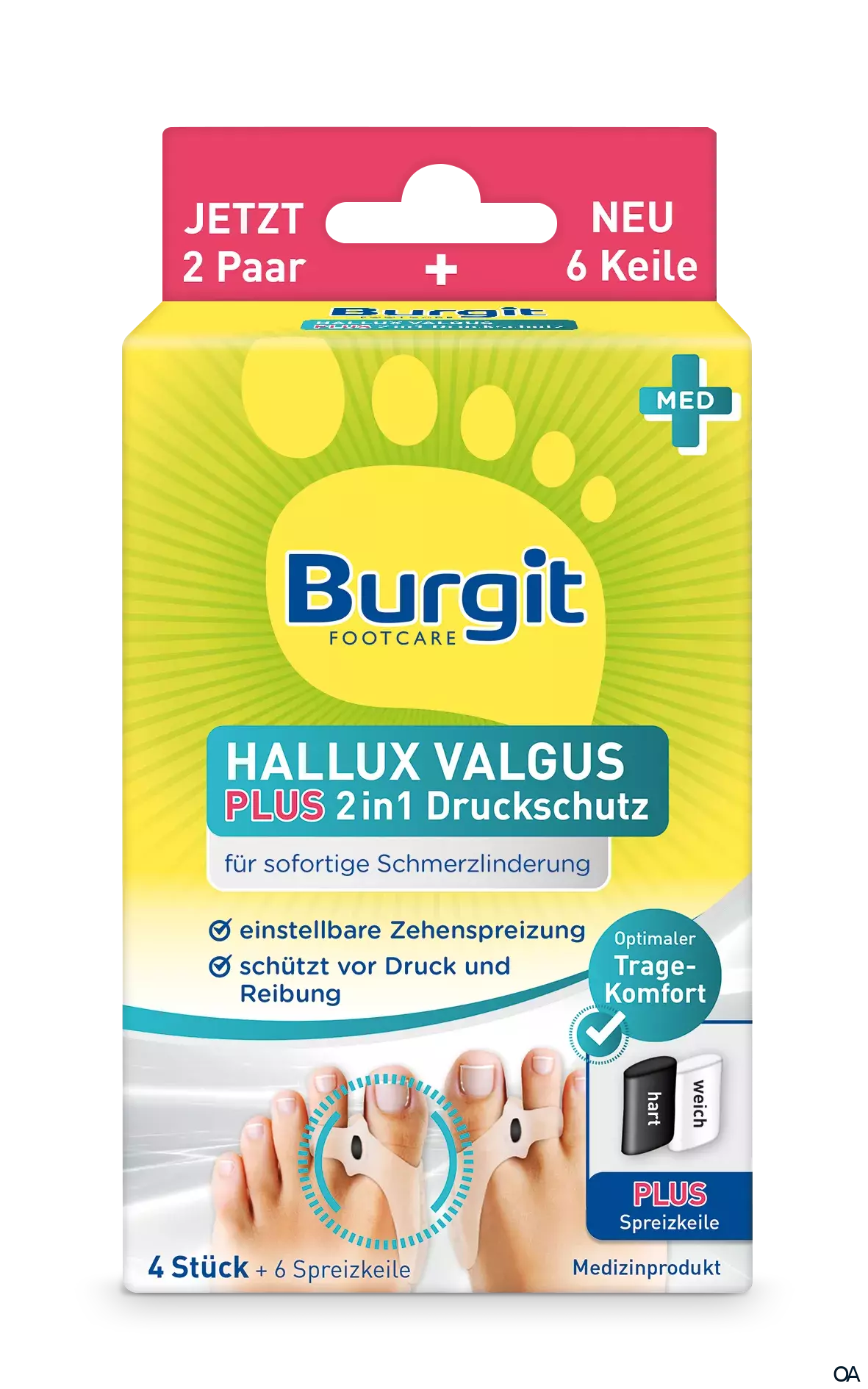 Burgit Footcare Hallux-Valgus Plus 2in1 Druckschutz