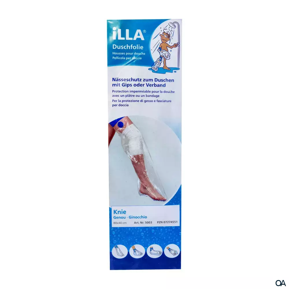 ILLA® Duschschutzfolien Knie lang 80 x 40 cm