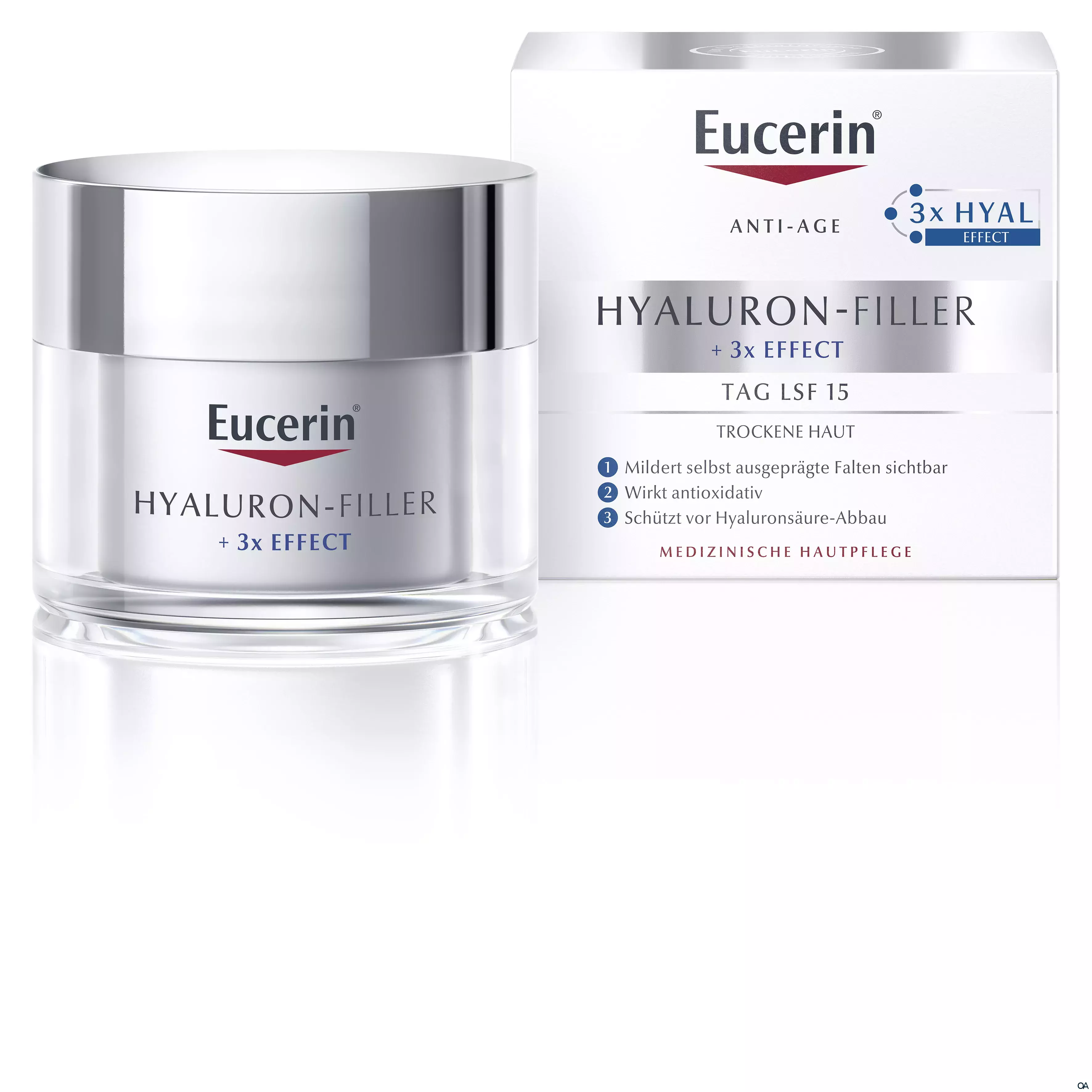 Eucerin® HYALURON-FILLER + 3x EFFECT LSF 15 Tagespflege für trockene Haut