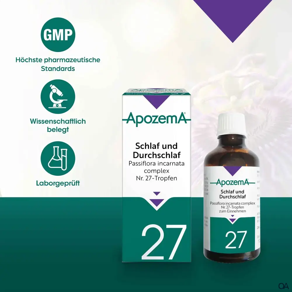 Apozema® Schlaf und Durchschlaf Passiflora incarnata complex Nr. 27 Tropfen zum Einnehmen