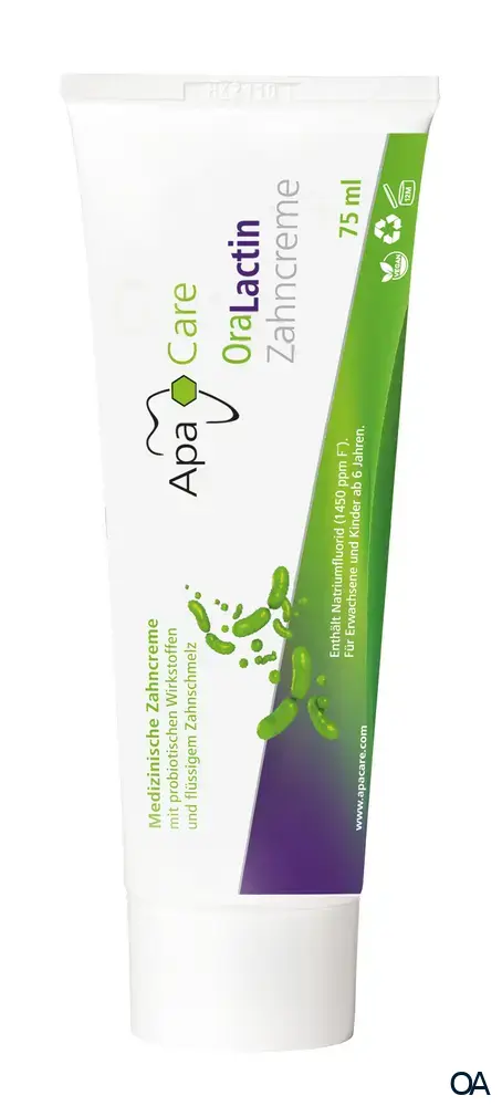 ApaCare OraLactin remineralisierende Zahncreme mit probiotischer Wirkung