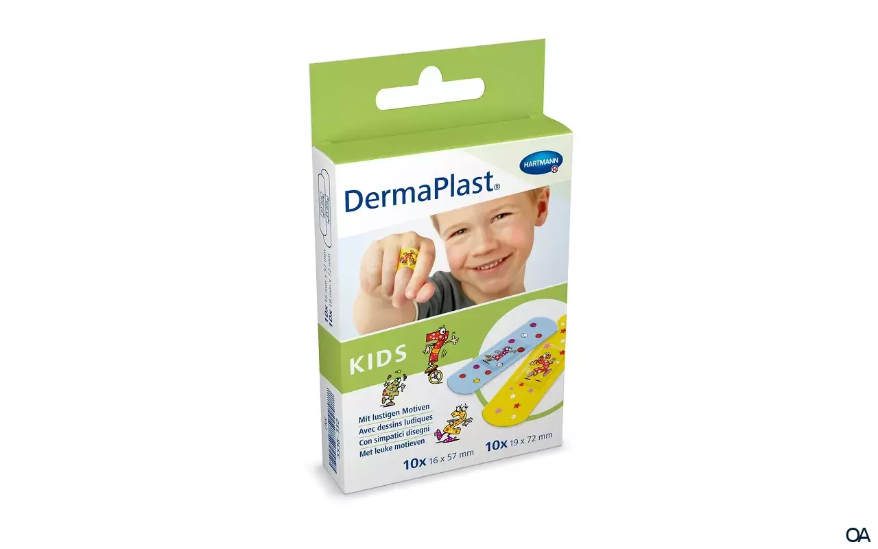 DermaPlast® Kids Kinder Pflaster Strips 2 Größen