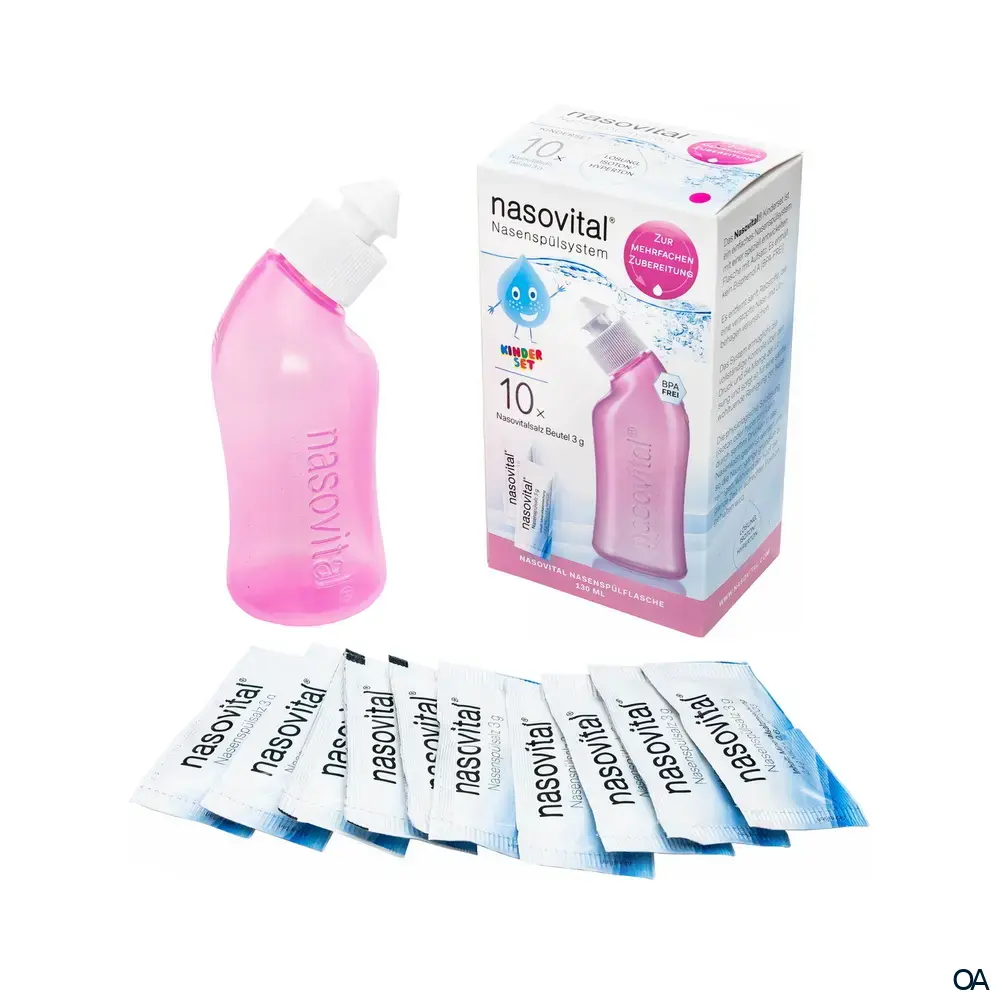 nasovital® Nasenspülsystem für Kinder - Rosa nasovital® Nasenspülsystem für Kinder - Rosa