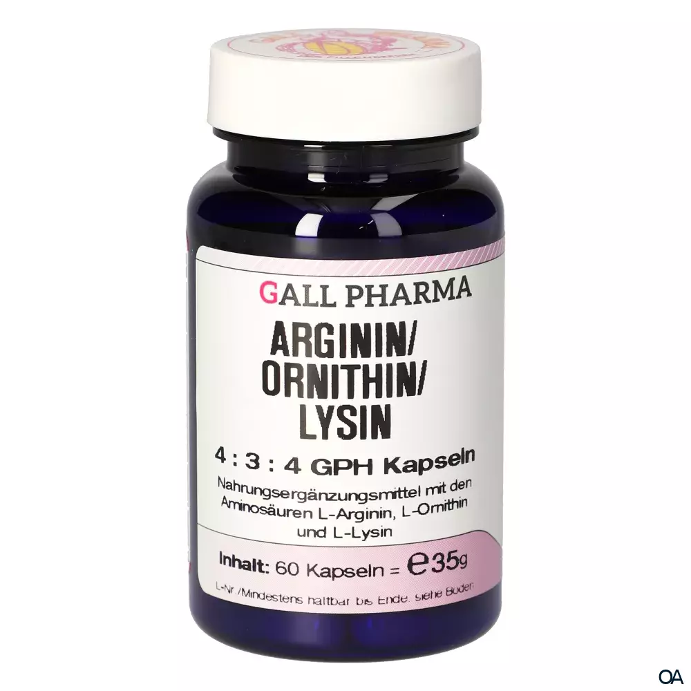 Gall Pharma Arginin / Ornithin / Lysin Kapseln Gall Pharma Arginin / Ornithin / Lysin Kapseln