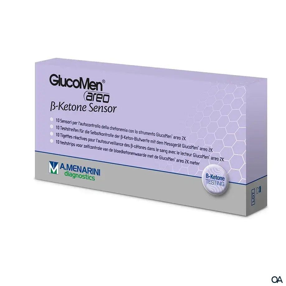 GlucoMen® areo 2K ß-Ketone Sensor Teststreifen