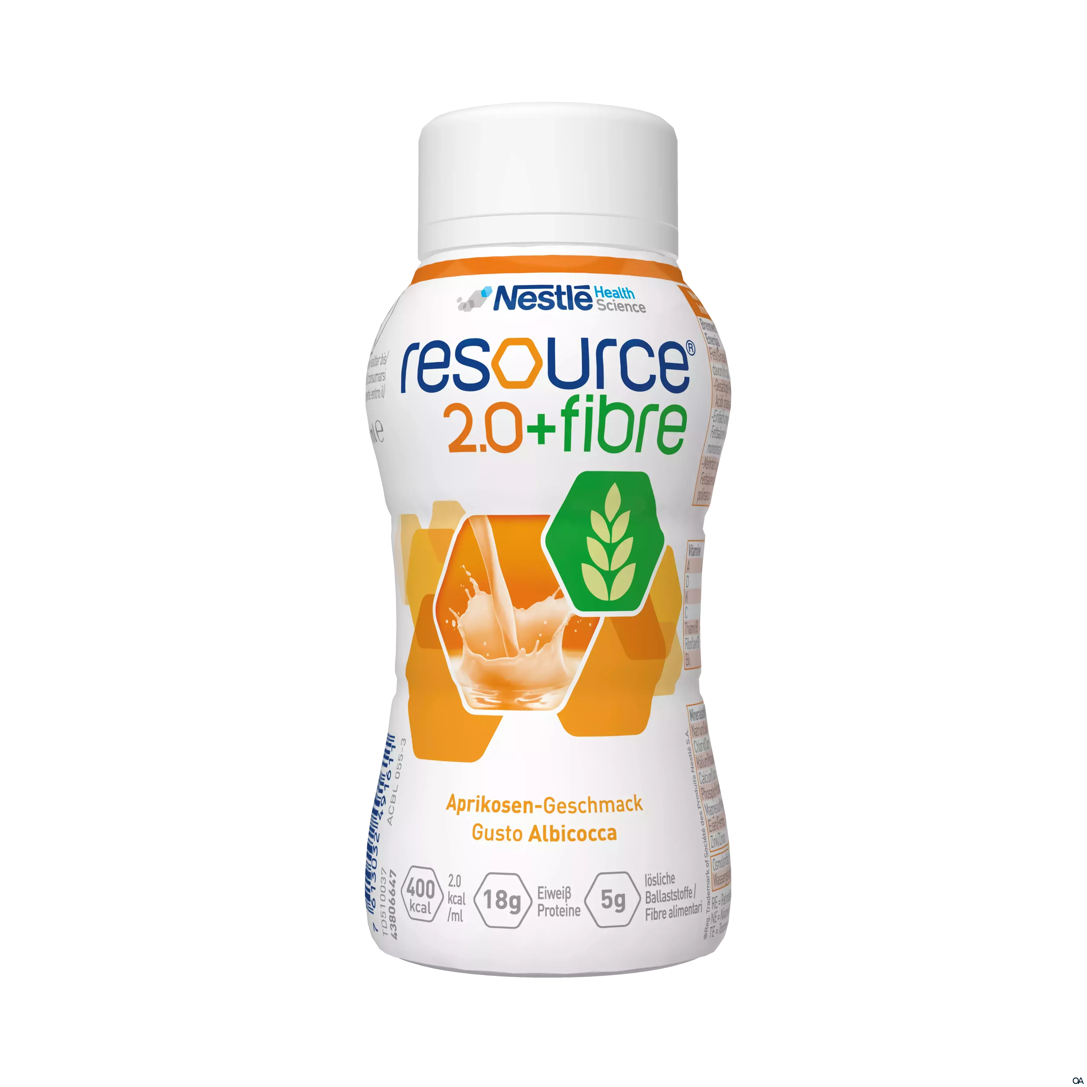 Resource® 2.0 + fibre Aprikose 4x200ml