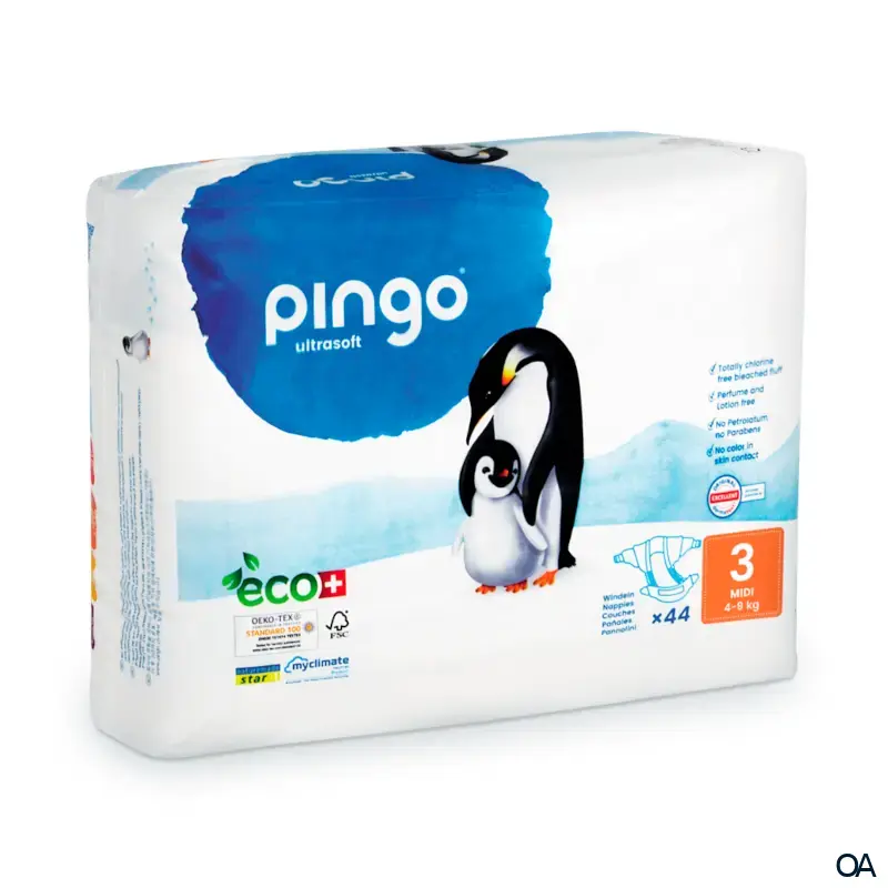 pingo® ultrasoft Bio Windeln Midi 4 - 9 kg