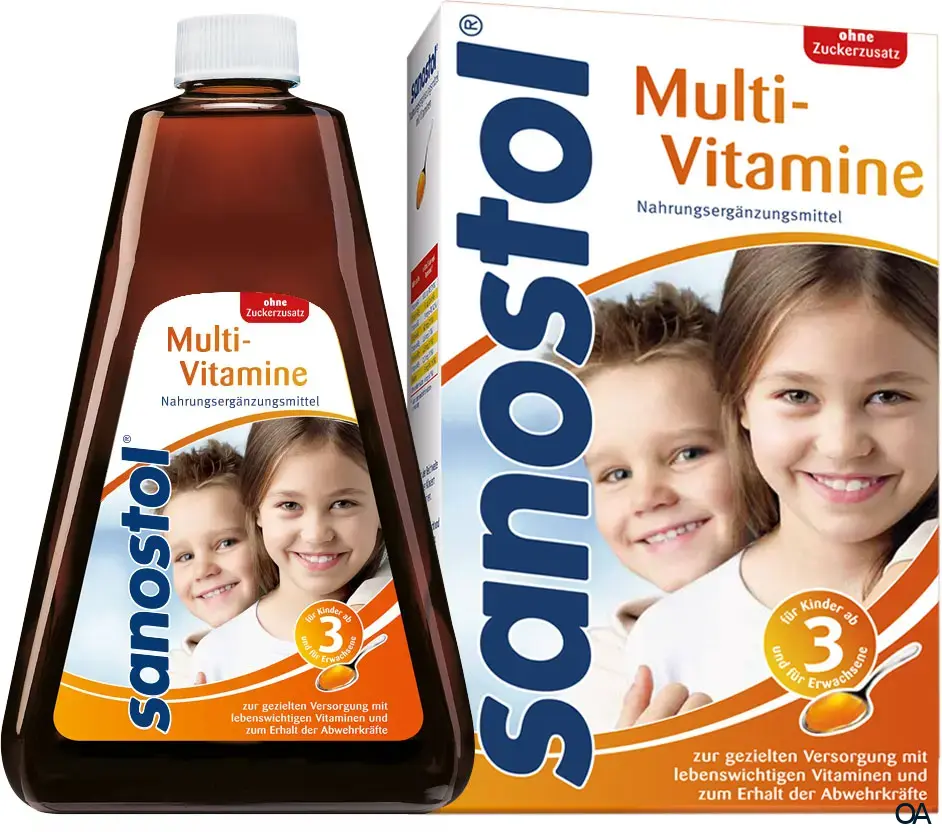 Sanostol® Multi-Vitamine Saft ohne Zucker