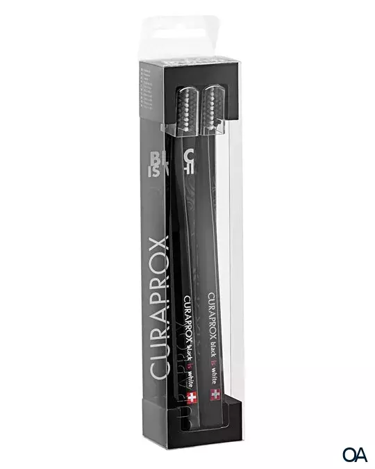 Curaprox Zahnbürste Black is White Duo Black/Black Curaprox Zahnbürste Black is White Duo Black/Black