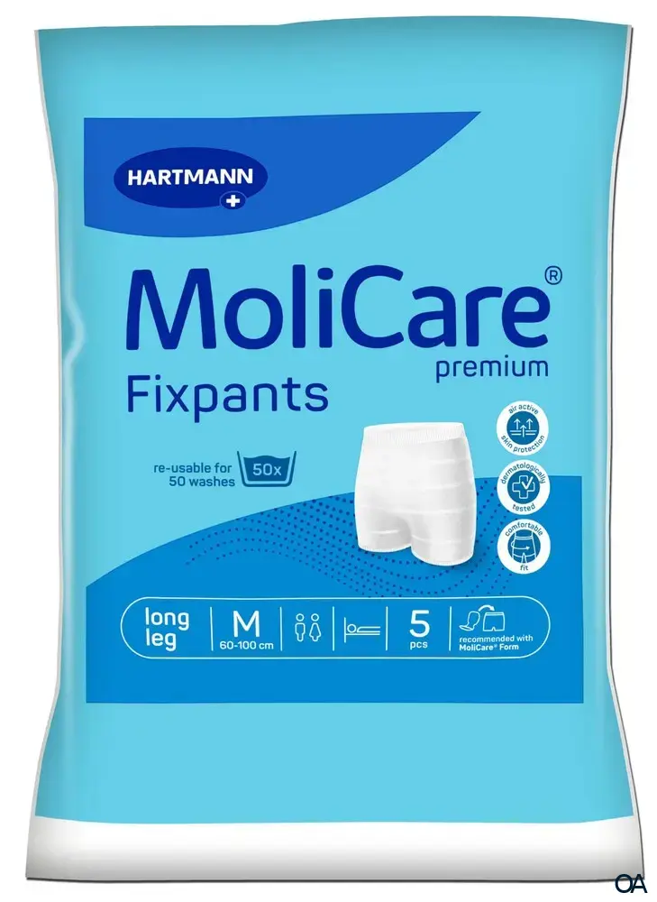 MoliCare® Premium Fixpants Long Leg - Fixierhosen blau - Größe M