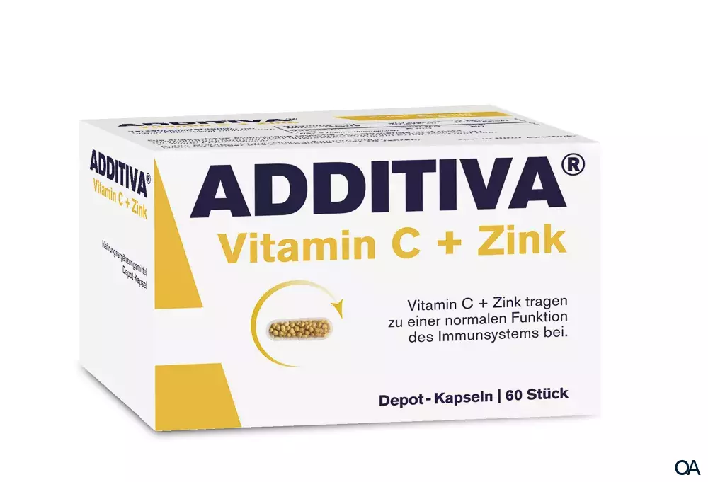 ADDITIVA® Vitamin C + Zink Depot-Kapseln