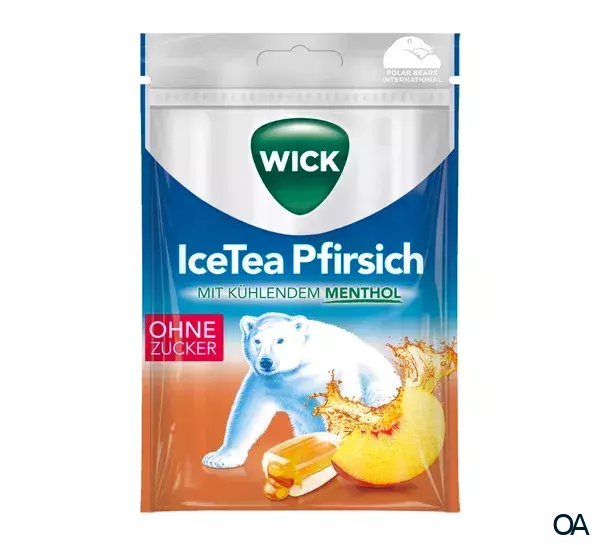 WICK IceTea Peach Bonbons Beutel zuckerfrei