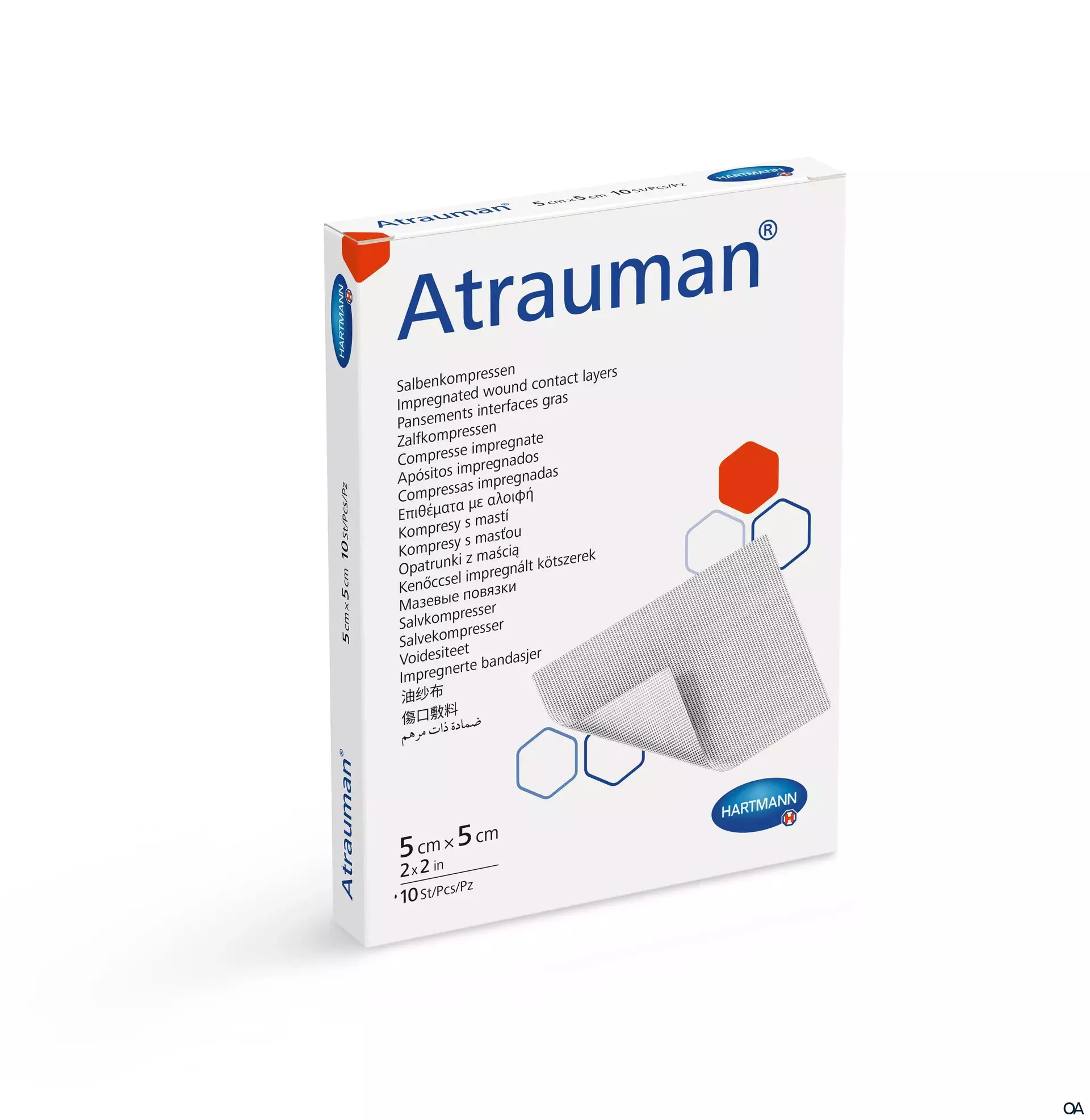 Atrauman® Salbenkompressen steril, 5 x 5 cm