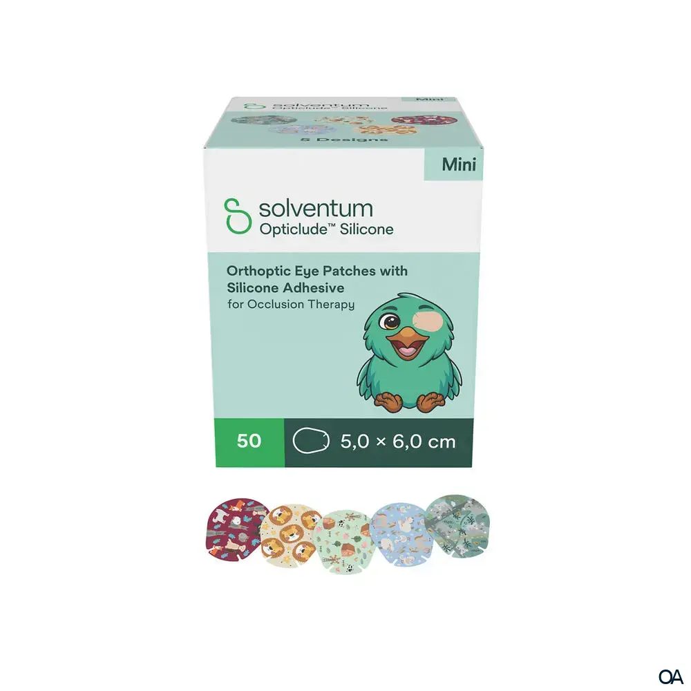 3M™ Opticlude™ Silicone Augenpflaster 2737 PB, Mini, Jungen, 5 × 6 cm