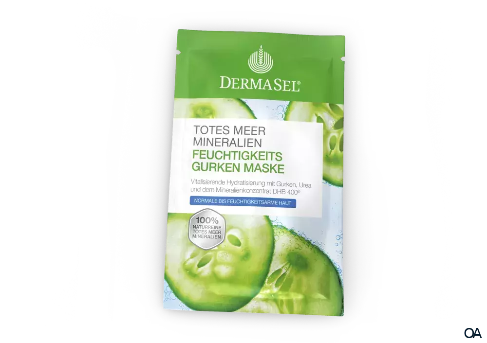 DermaSel® Totes Meer Mineralien Feuchtigkeits Gurken Maske DermaSel® Totes Meer Mineralien Feuchtigkeits Gurken Maske