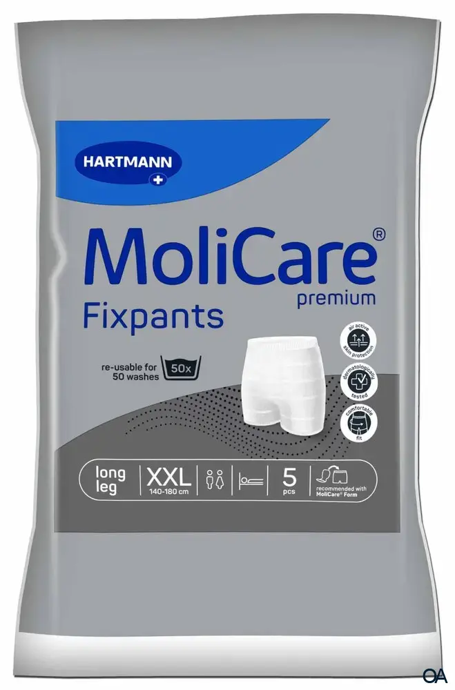 MoliCare® Premium Fixpants Long Leg - Fixierhosen grau - Größe XXL MoliCare® Premium Fixpants Long Leg - Fixierhosen grau - Größe XXL