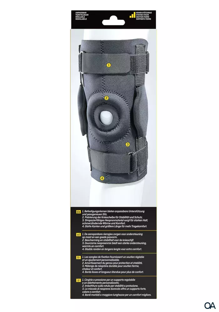 FUTURO™ Sport Kniebandage mit seitlicher Gelenkschiene, verstellbar
