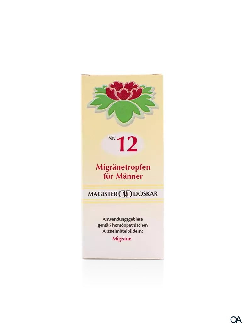 Doskar Tropfen Nr. 12 - Migränetropfen für Männer