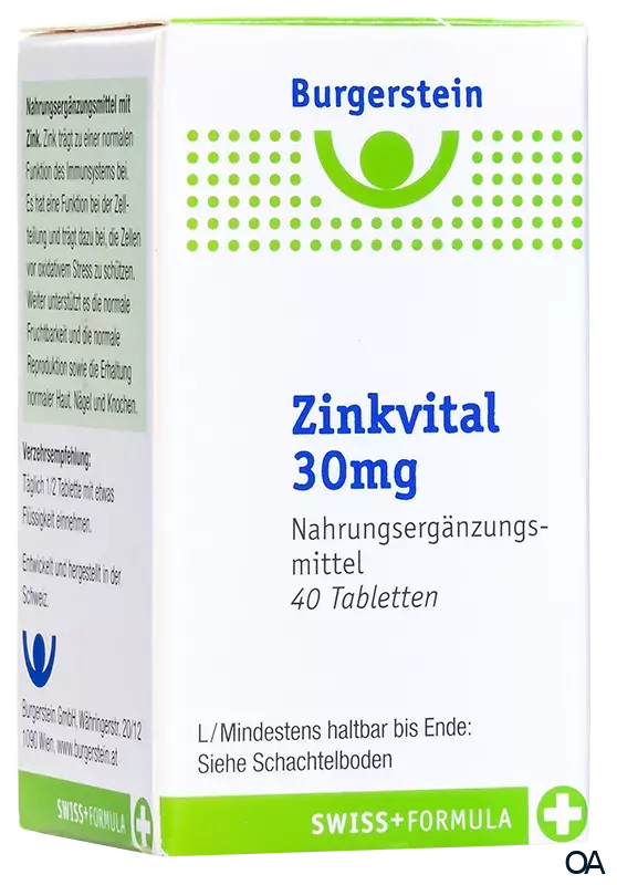 Burgerstein Zinkvital 30 mg Tabletten Burgerstein Zinkvital 30 mg Tabletten